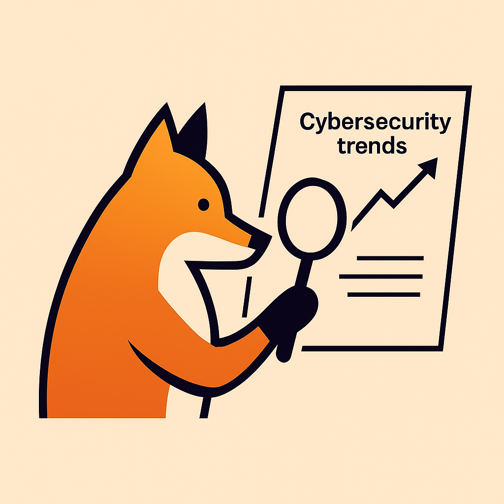 A fox investigating for cybersecurity trends